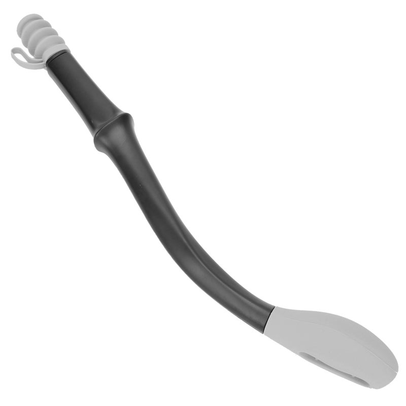 Long Reach Self Assist Wiper Grey Anti-Skid ABS Handle Soft Silicone Head - Ergonomic Easy Grip Toilet Paper Wiping Aid for Elderly Disabled Bathroom Self Care - Image 5
