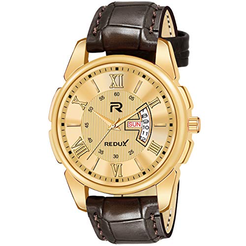 REDUX Analogue Golden Dial Watch for Men RWS0367S - Image 2
