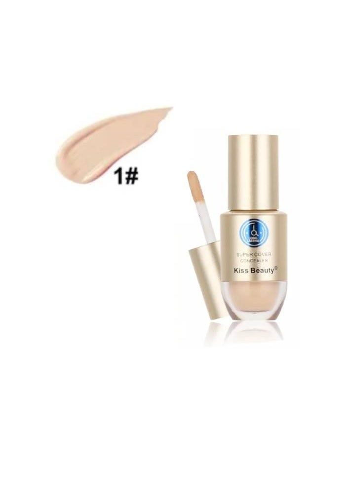 Kiss Beauty 12 Hours Concealer for Sensitive Skin - Zero Irritation, Sweatproof Full Coverage, Dark Circle Remover, 8ml - Image 1