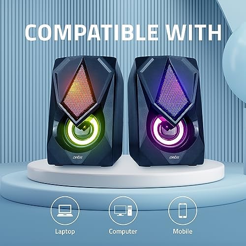 Artis S21 2.0 Channel Stereo USB Multimedia Speaker (Black) (5W RMS Output) - Image 4