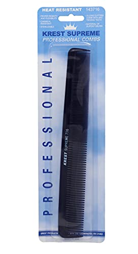 Krest Combs 85 IN Supreme Professional Comb ExtraLong Cutting combs W Sectioning Tooth 1 Pc Blue