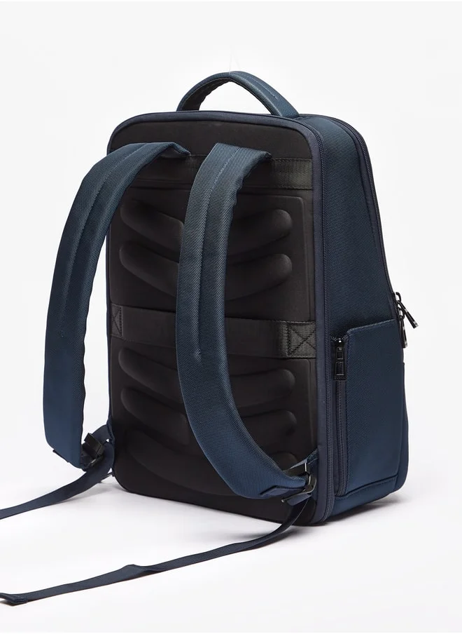 DUCHINI Textured Backpack with Zip Closure