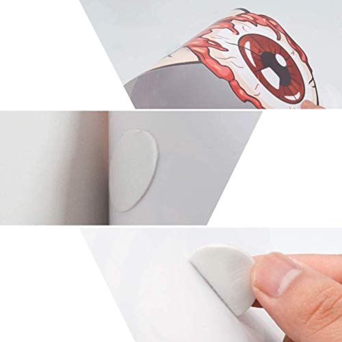 BinaryABC Monster Face Door Stickers - Garage & Archway Halloween Decorations, Haunted House Party Decor - Image 5