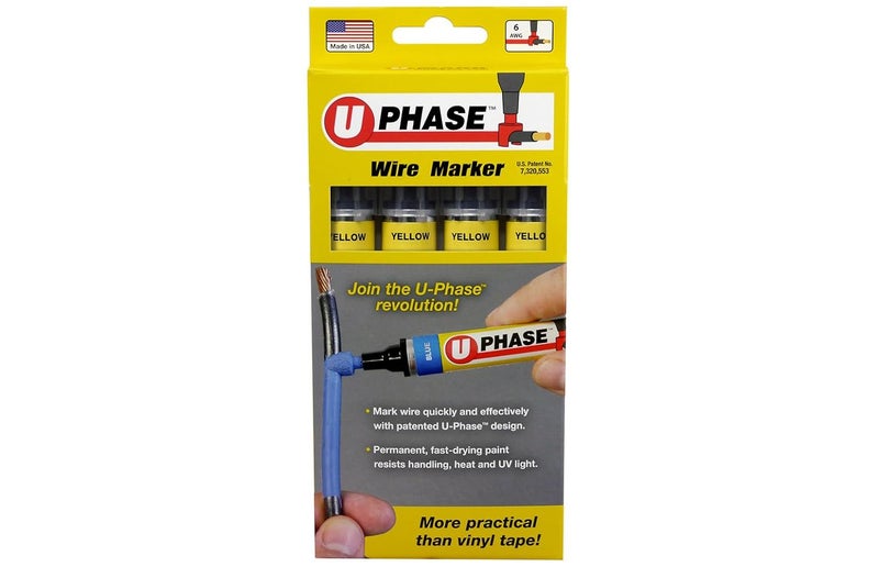 Umark علامة سلك U-Phase® صفراء (عبوة من 4) 10706PPM - Image 2