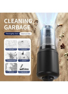 Healife Portable Car Vacuum Cleaner, 5000Pa Strong Suction Power, Cordless Handheld 4-in-1 Vacuum with Multiple Nozzles, Perfect for Car/Home/Pet Hair Cleaning, Black  - Image 4