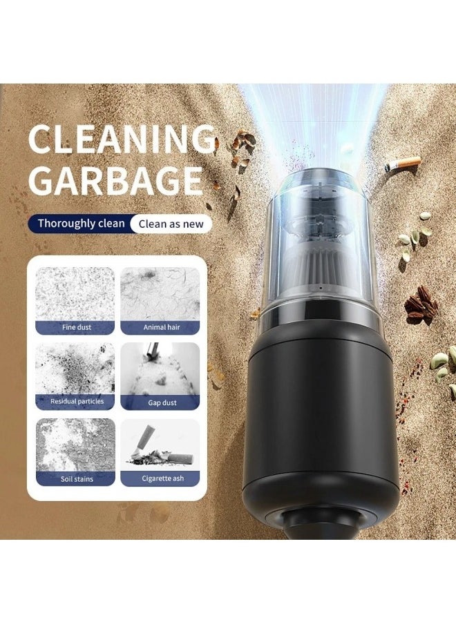 Healife Portable Car Vacuum Cleaner, 5000Pa Strong Suction Power, Cordless Handheld 4-in-1 Vacuum with Multiple Nozzles, Perfect for Car/Home/Pet Hair Cleaning, Black  - Image 4