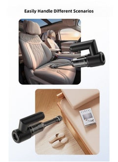 Healife Portable Car Vacuum Cleaner, 5000Pa Strong Suction Power, Cordless Handheld 4-in-1 Vacuum with Multiple Nozzles, Perfect for Car/Home/Pet Hair Cleaning, Black  - Image 5