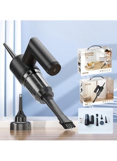 Healife Portable Car Vacuum Cleaner, 5000Pa Strong Suction Power, Cordless Handheld 4-in-1 Vacuum with Multiple Nozzles, Perfect for Car/Home/Pet Hair Cleaning, Black  - Image 3