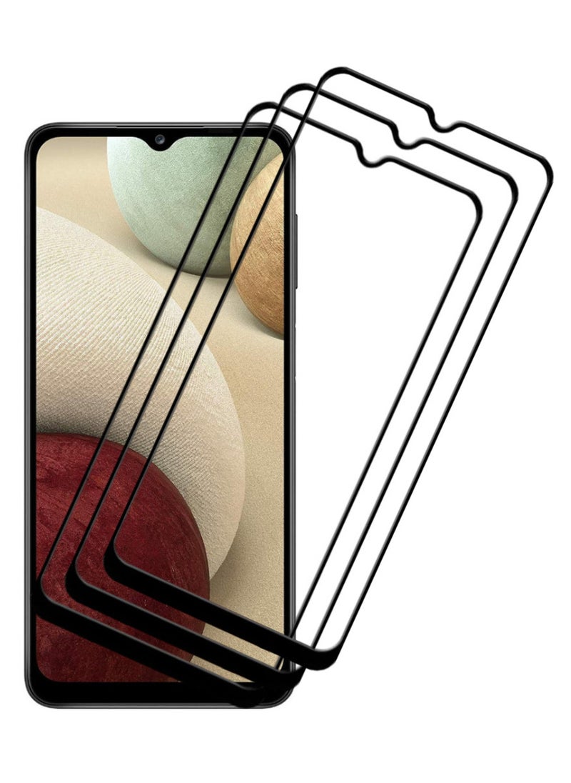 ACLIX 3 Pieces Antistatic ESD Dustproof Premium Quality High Definition Tempered Glass Screen Protector Designed For Samsung Galaxy A12 - Image 1