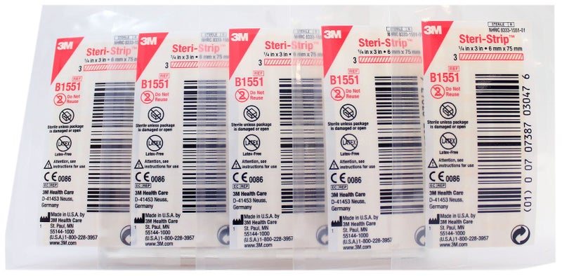 3M Steri-Strip Blend Tone Skin Closure 1/4" x 3" Box: 50 - Image 2