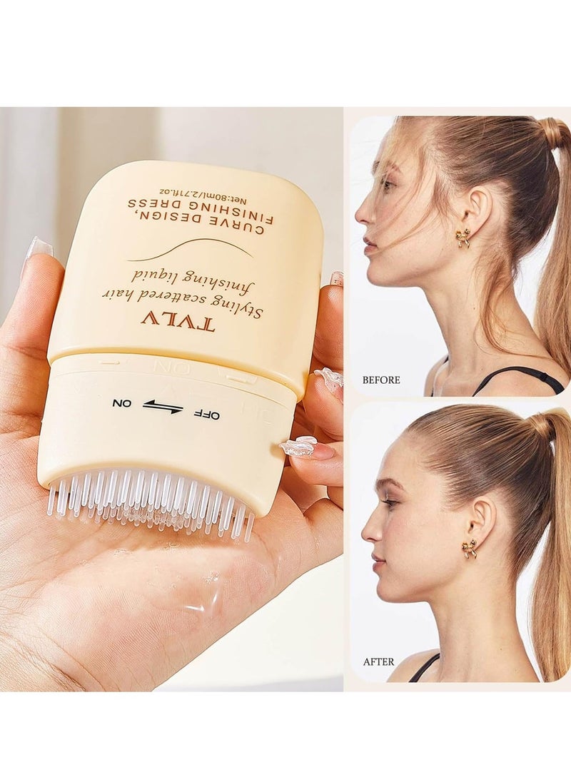 TVLV 2Pcs Hair Finishing Stick, Anti-Frizz Styling Cream Wand, Slick & Flyaway Hair Tamer Stick for Hair, Edge Control Small Broken Hair Cream/Gel for Women and Men, Naturally Refreshing, Non-Sticky 80ml*2 - Image 2