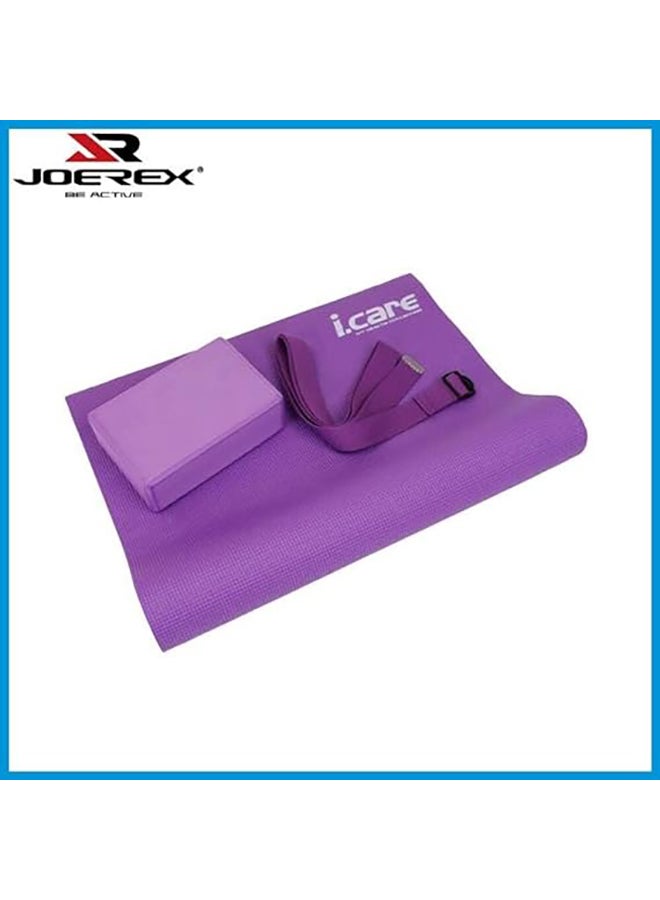 general I Care Yoga Set Mat + Brick + Strap Jic025 @Fs - Image 5