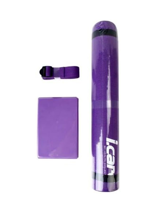 general I Care Yoga Set Mat + Brick + Strap Jic025 @Fs - Image 2