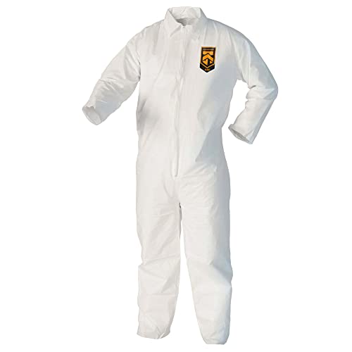 KleenGuard™ A40 Liquid & Particle Protection Coveralls (37685), White, Large - Image 1