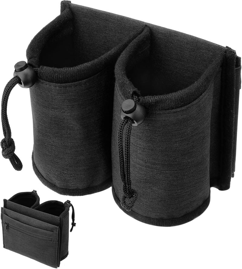 Kajaia Luggage Cup Holder Travel Cup Holder Luggage Cup Holder Attachment Drinks Carrier for Drink Beverages Coffee Mugs (Black),-Travel Holder-01 - Image 1