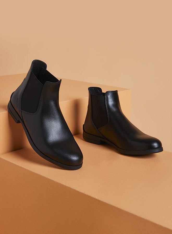 DECATHLON أحذية جودبور لركوب الخيل من الجلد للبالغين 500 - Image 2