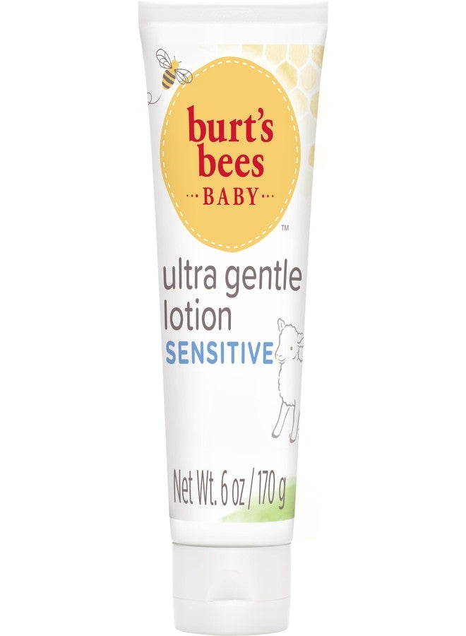 Burt's Bees Baby Ultra Gentle Lotion with Aloe for Sensitive Skin, Pediatrician Tested, 99.0% Natural Origin, 6 Ounces - Image 1