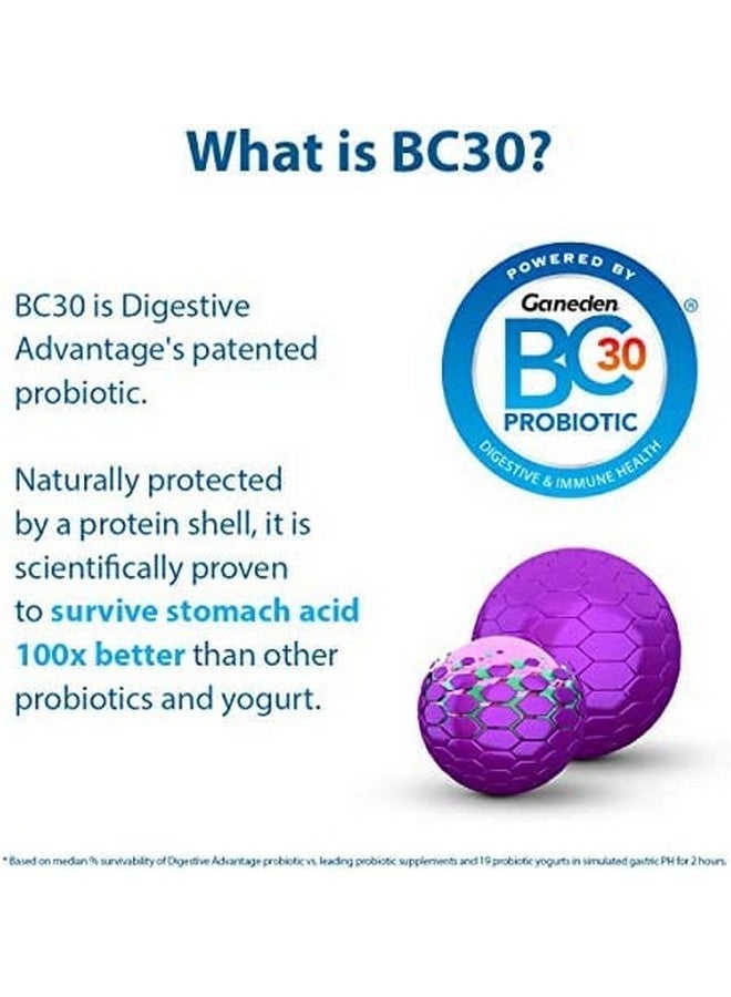 Digestive Advantage إنزيمات سريعة المفعول بالإضافة إلى كبسولات بروبيوتيك يومية 32 عدداً في علبة تساعد في دعم تفكيك الأطعمة الصعبة الهضم وتساعد في منع الغازات* تدعم الصحة الهضمية والمناعية* - Image 5