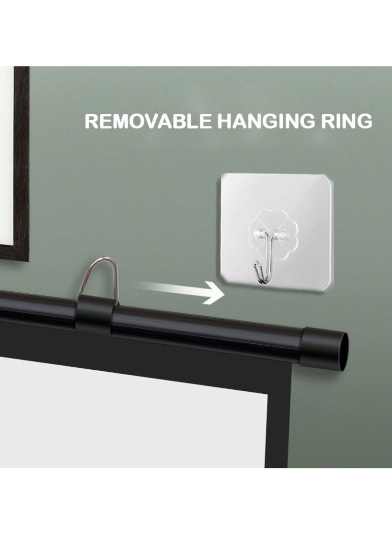 FlashHawk Portable 120 inch 16:9 Foldable Projection Screen Soft Curtain With Tripod Stand and Carrying Bag for Indoor Outdoor Home Theater Backyard Cinema Travel - Image 5