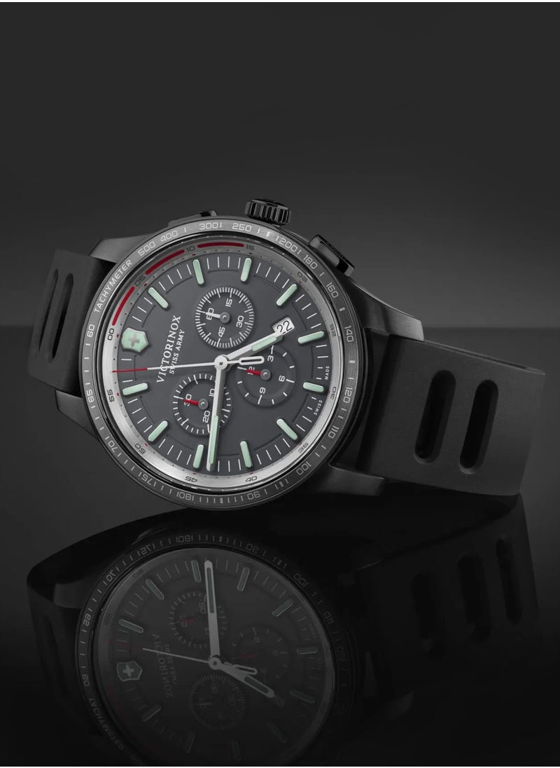 Victorinox Men's Alliance Sport Chronograph Rubber Band Watch 44mm - 241818  - Image 4