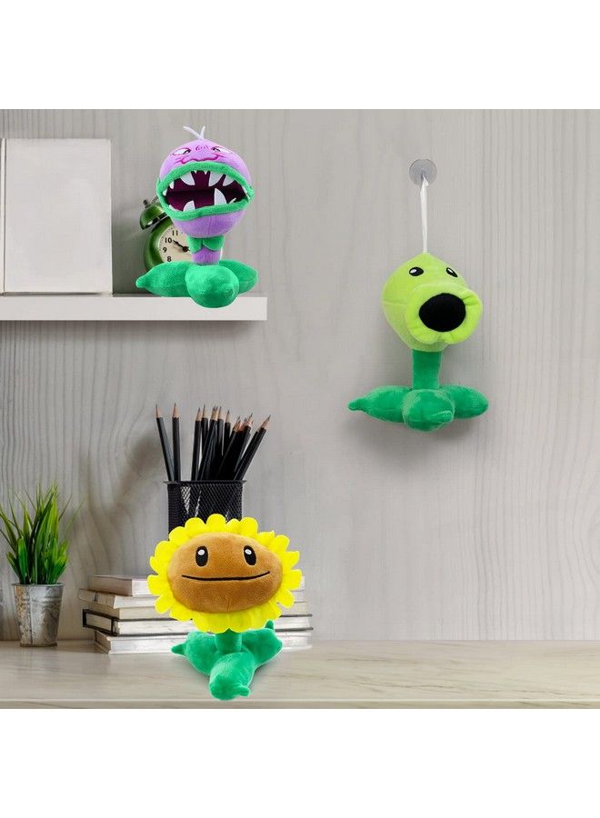 Maikerry 3 Pieces Plants And Zombies Vs Plush Toy, 8 Tall Pvz Stuffed Figure Doll For Children, Great Gifts For Kids And Fans - Image 5
