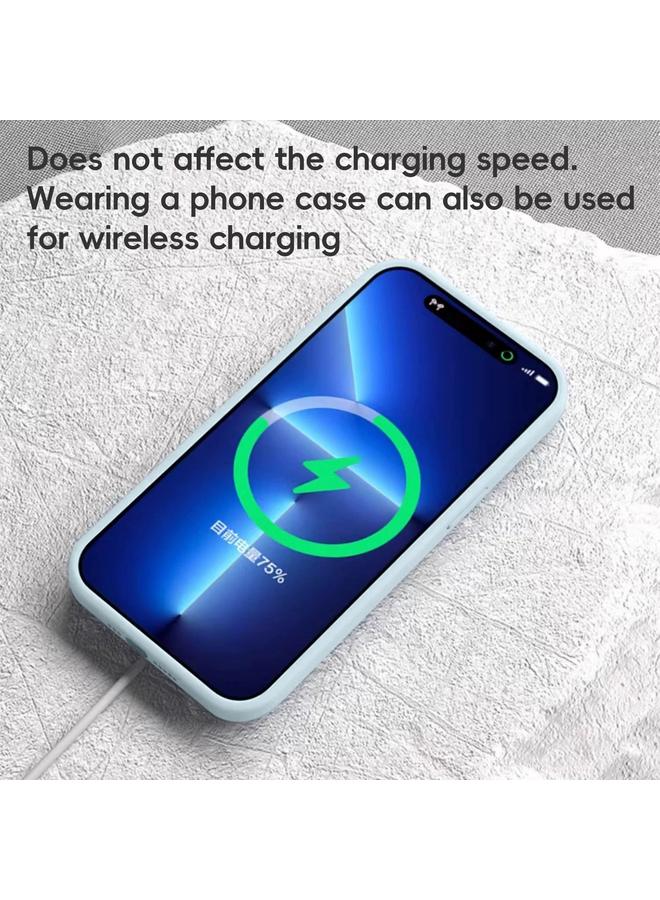 اس-توب جراب لهاتف iPhone 13 مصنوع من السيليكون السائل بلون نقي مع غطاء MagSafe - Image 4