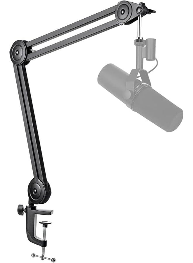 FIFINE Microphone Arm Stand-Heavy Duty Boom Arm, Suspension Scissor Adjustable Mic Stand with Desk Mount, 5/8" Screw, Cable Ties, for Recording Gaming Streaming Podcasting-BM63 - Image 1
