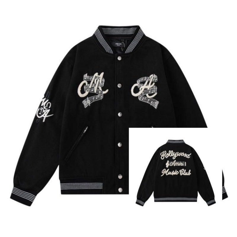 Trendy Brand Baseball Jacket For Am1R1 Icon New Casual Versatile Color-Blocking Women'S Jacket Top - Image 1