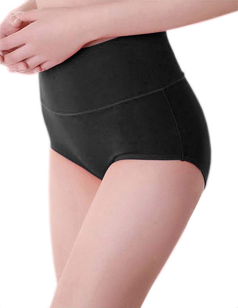 PLUMBURY Women's Cotton High Waist Full Coverage Panty, Size M-XXL (Pack of 3 Panty) - Image 4