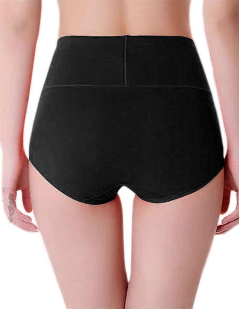 PLUMBURY Women's Cotton High Waist Full Coverage Panty, Size M-XXL (Pack of 3 Panty) - Image 2