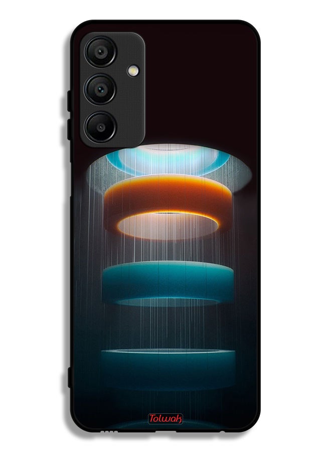 Tolwak Samsung Galaxy A15 5G Protective Case Cover Rings Art Pattern - Image 1