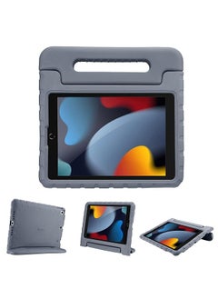 Procases Kids Case For Ipad 10.2 Inch 9Th 2021 8Th 2020 7Th 2019 Ipad Air 10.5 Inch 2019 Ipad Pro 10.5 Shockproof Convertible Handle Stand Cover Light Weight Kids Friendly Case For Ipad 9 8 7 Grey  - Image 1