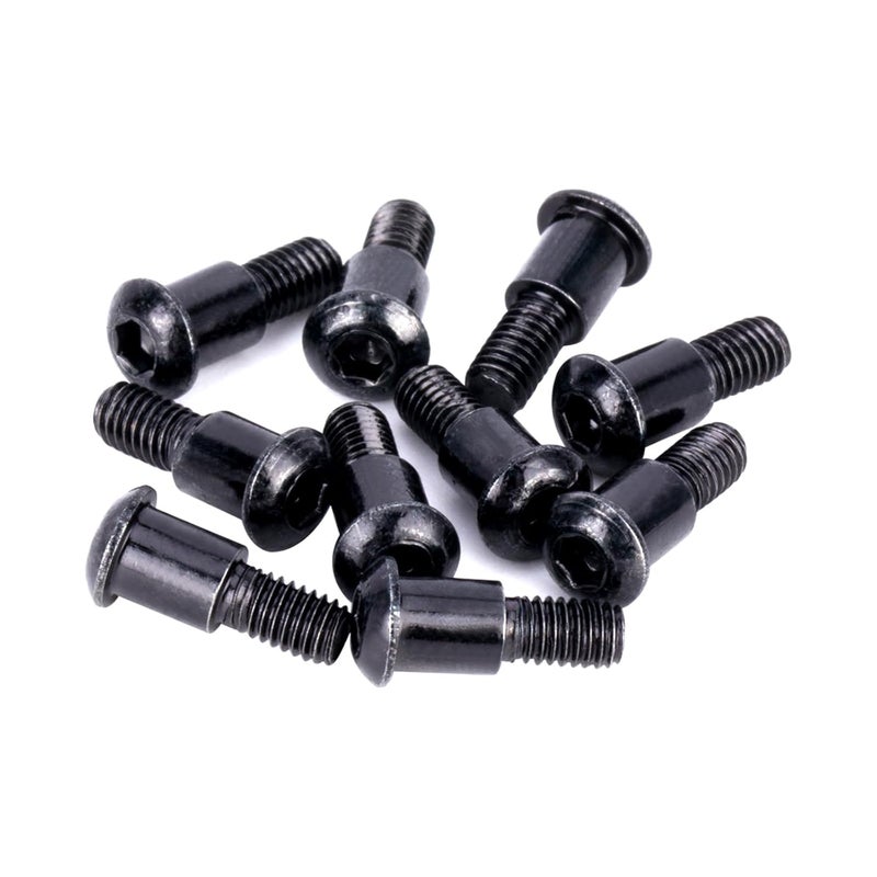 CARJPMX 20PCS M3x4x10mm Hex Buttonhead Incision Kingpin Shoulder Screws for Axial SCX10 AR44 AR45 Capra Axle Vanquish F10 H10 Optic Axle (Black) - Image 3