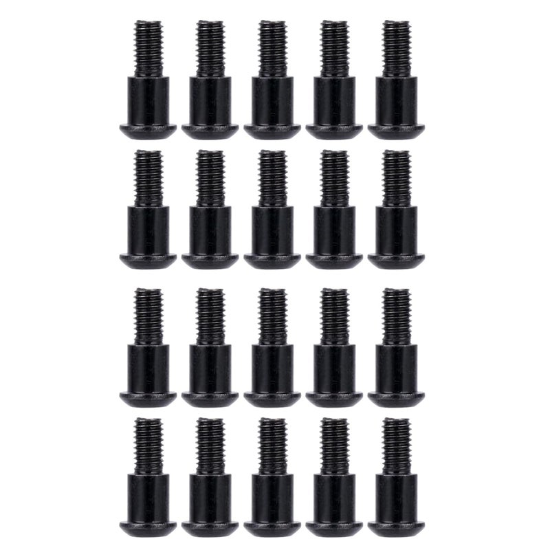 CARJPMX 20PCS M3x4x10mm Hex Buttonhead Incision Kingpin Shoulder Screws for Axial SCX10 AR44 AR45 Capra Axle Vanquish F10 H10 Optic Axle (Black) - Image 1