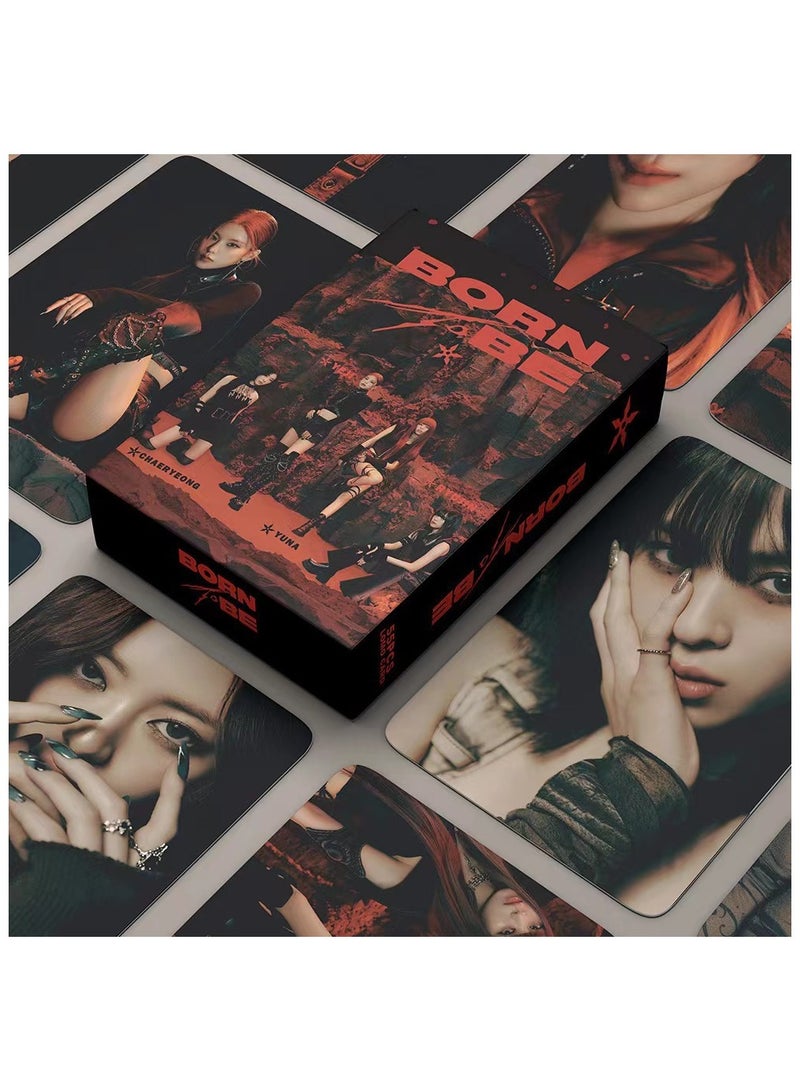 NIBEMINENT 55 Pcs Kpop ITZY BORN TO BE Lomo Cards Card For Fans Collection Gifts - Image 3