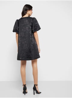 YAS Printed Drawstring Detail Dress  - Image 2