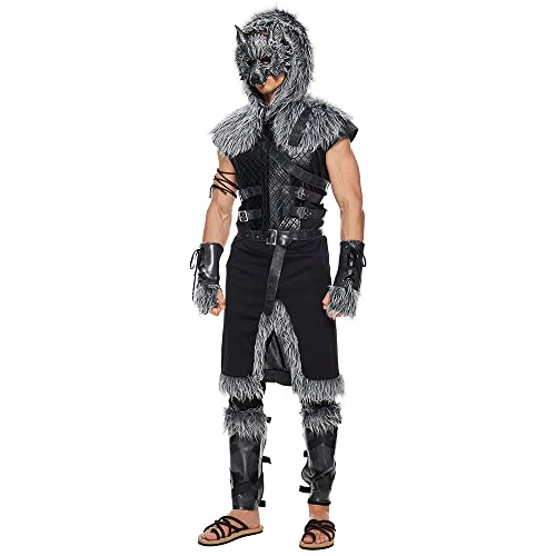 EraSpooky Men Werewolf Costume Adult Viking Wolf Halloween Cosplay Suit - Image 4