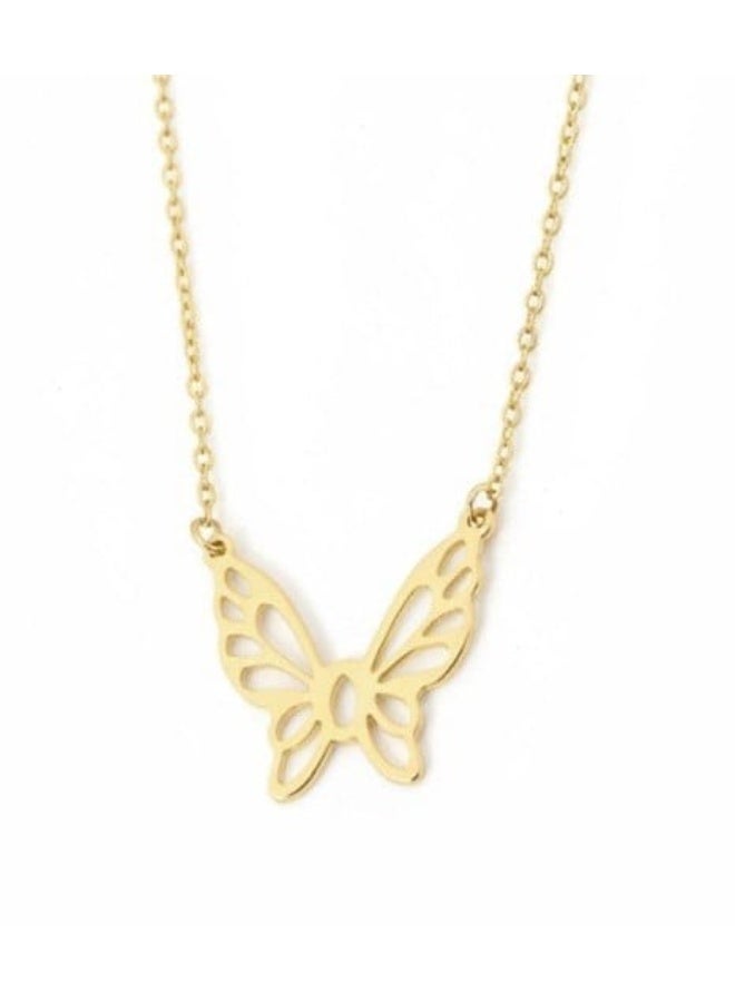 روبي آرت الذهب قلادة روبي آرت من الذهب الخالص عيار 18 قيراطاً للبنات - 1 غرام - Image 1