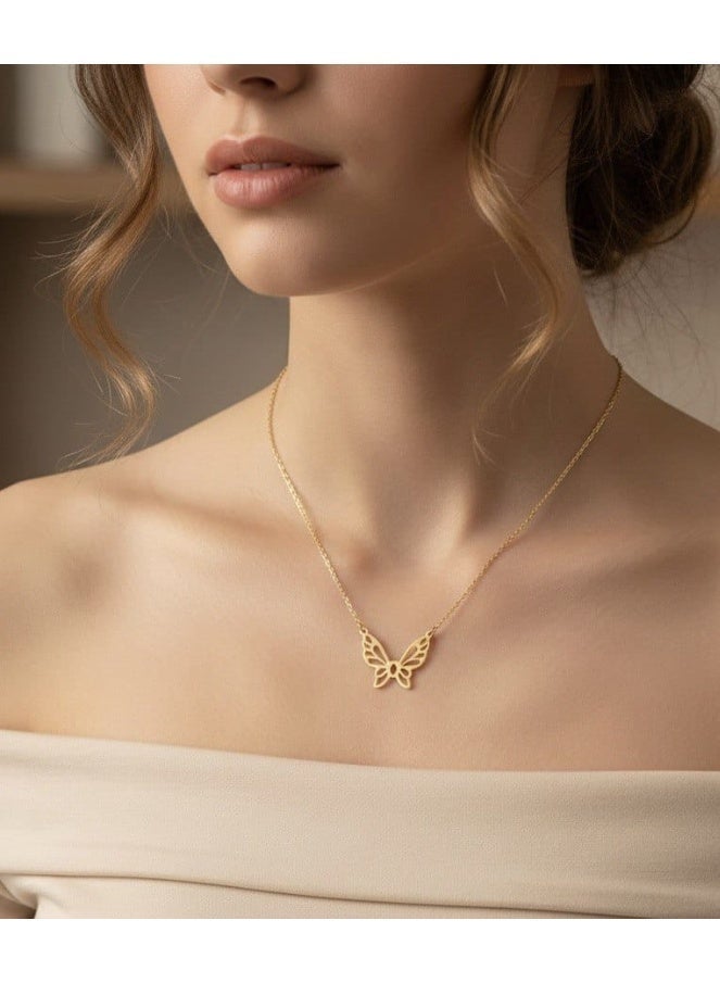 Ruby Art Gold 18K Pure Gold Necklace for girl -1 Gram - Image 2