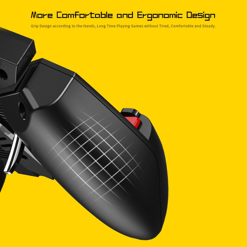 مستكشف ألعاب أجهزة المحمول AK77، مستكشف ألعاب ببجي (PUBG)، مع مشغل ألعاب سبعة أصابع، مستكشف ألعاب أجهزة المحمول مع مراوحة تبريد، مستكشف ألعاب حساس للإطلاق للهواتف المحمولة آي أو إس وأندرويد، قابلاً للشحن عبر يو إس بي - Image 5