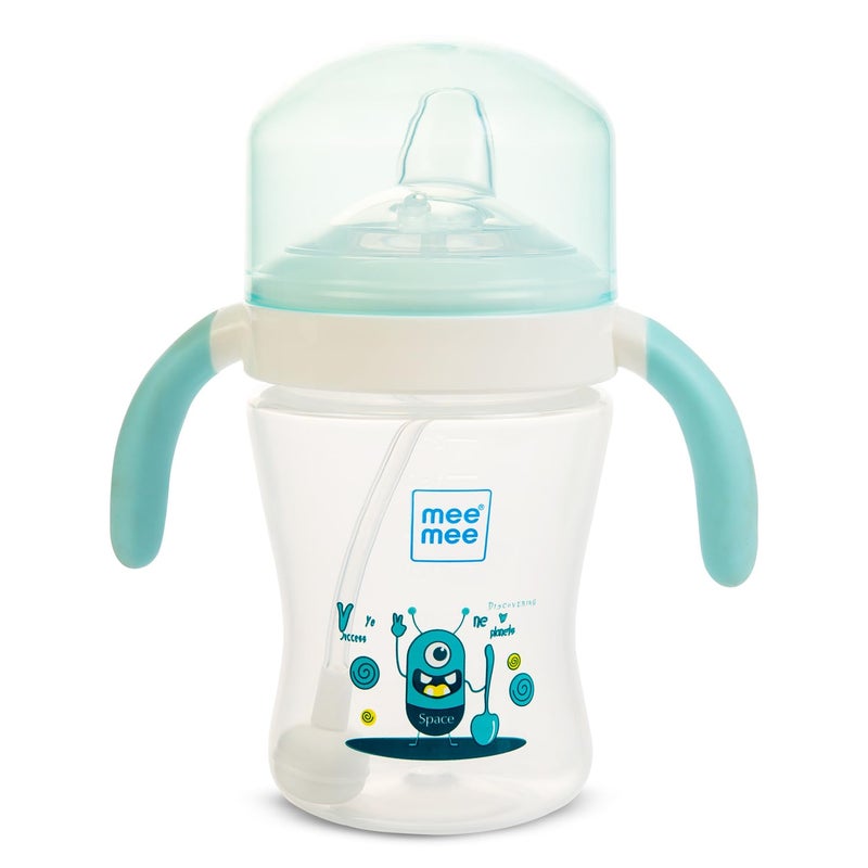 Mee Mee Baby Trainer Sippy Cup | Soft Spout, Leakproof Sipper for Toddlers | Dual Handle for Easy Grip | Non -Toxic, Lightweight & BPA Free, Blue (240 Ml) - Image 5