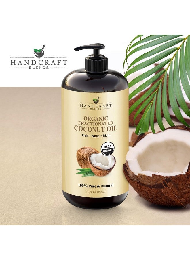 handcraft Blends Organic Fractionated Coconut Oil - 16 Fl Oz - 100% Pure And Natural - Premium Grade Oil For Skin And Hair - Carrier Oil - Hair And Body Oil - Massage Oil - Image 3