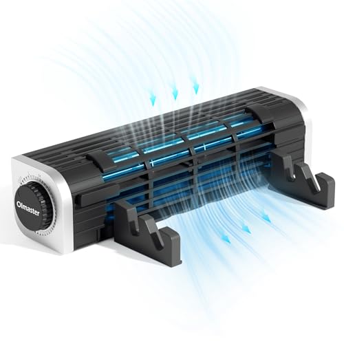 OImaster Laptop Cooler with Adjustable Stand, Laptop Cooling Pad 3-Speed Adjustable Small Desk Fan, USB Multi Function Laptop Cross-Flow Turbine Cooling Fan for Laptop Pad Tablet Phone (1691) - Image 1