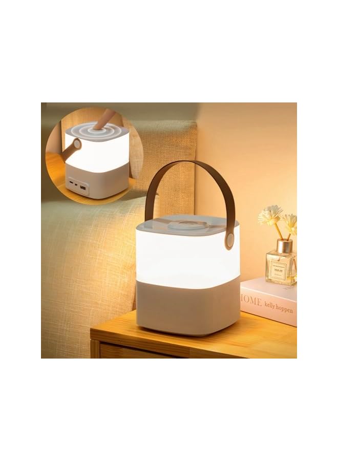 The Bros Ultra-Compact Touch Control Lamp - Portable Bedside Table Light with Fast USB Charging Port, Adjustable Warm White Night Light for Nursery, Bedroom, Office & Hallway - Image 2