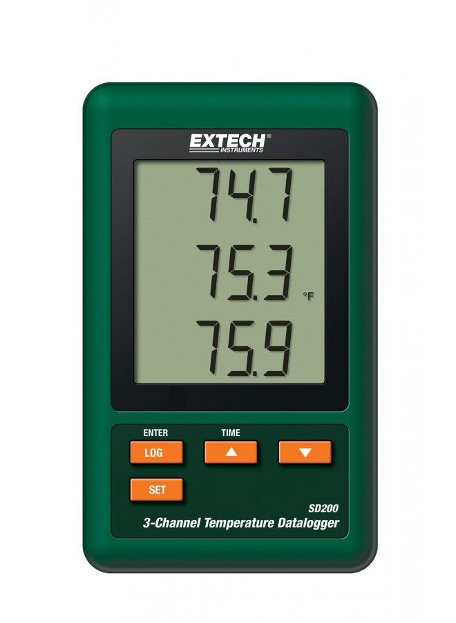 Extech SD200 3-Channel Temperature Datalogger - Image 2
