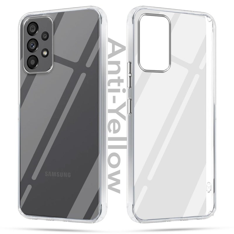 Jkobi Lifetime Anti-Yellow Clear Back Cover Case for Samsung Galaxy A73 5G (Sleek Hard Crystal | Shockproof and Camera Protection) - Image 4