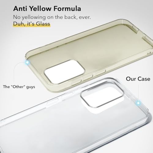 Jkobi Lifetime Anti-Yellow Clear Back Cover Case for Samsung Galaxy A73 5G (Sleek Hard Crystal | Shockproof and Camera Protection) - Image 2