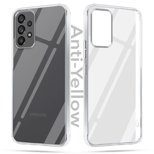 Jkobi Lifetime Anti-Yellow Clear Back Cover Case for Samsung Galaxy A73 5G (Sleek Hard Crystal | Shockproof and Camera Protection) - Image 1