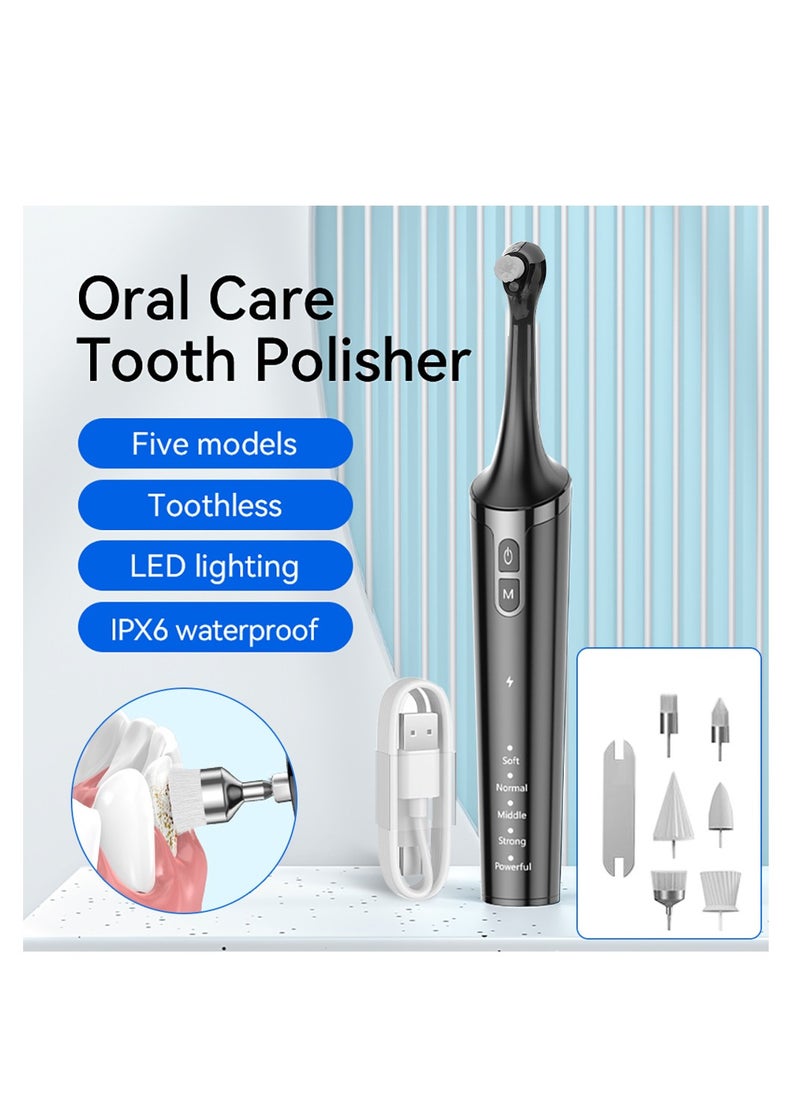 AirYoung Tooth Polisher, Rechargeable Tooth Whitening Kit for Teeth Cleaning and Whitening, with 7 Brush Heads, LED Light, Easy to Use at-Home Personal Dental Care Kit  - Image 4