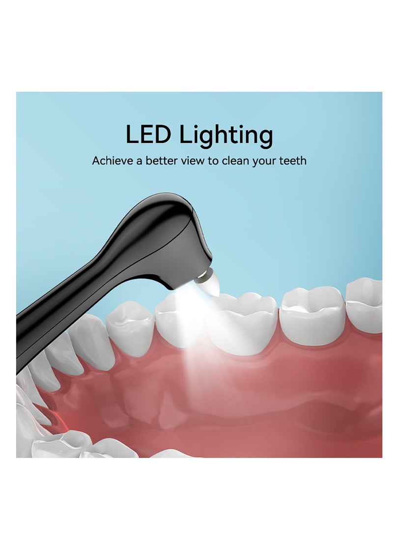 AirYoung Tooth Polisher, Rechargeable Tooth Whitening Kit for Teeth Cleaning and Whitening, with 7 Brush Heads, LED Light, Easy to Use at-Home Personal Dental Care Kit  - Image 5
